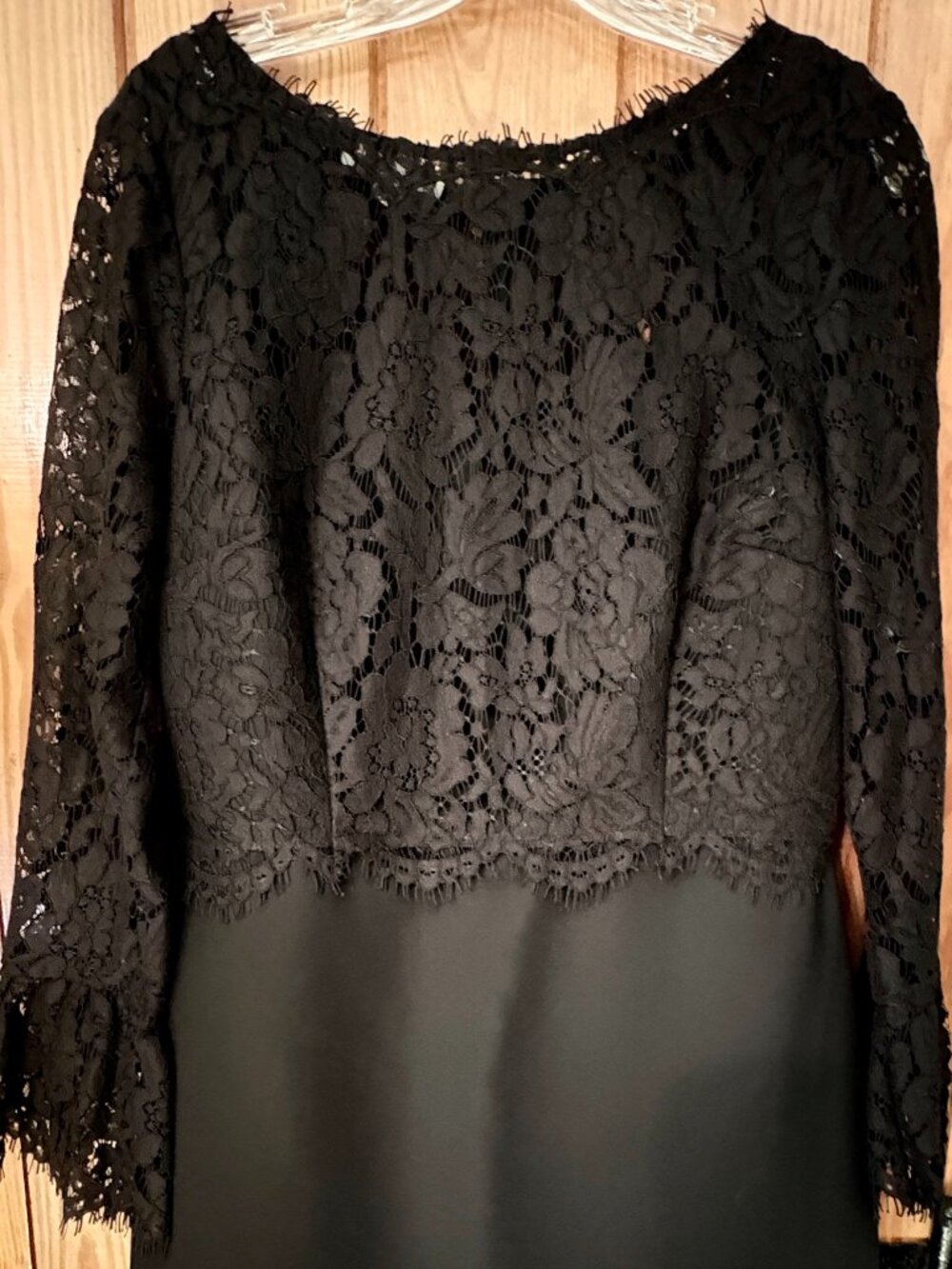 RSVP by Talbot Size 8 Black Dress with lace bodice